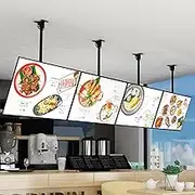 LED Illuminated Poster Frame Ultra Slim Snap Frame LED Lightbox, LED Poster Frame Lightbox, Backlit Menu Board for Restaurants, Shops and Cafes LED Backlit Menu Board Frame(1PC 80x
