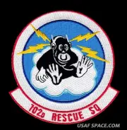 USAF 102D RESCUE SQ. USAF - COURAGE and HONOR - COMBAT RESCUE PJ'S CSAR PATCH