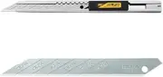 The Maximum Sharpness/Made in Japan/OLFA 9mm Stainless Steel Auto-Lock Graphics Utility Knife & 9mm Snap-Off Art Blade, 10-Pack Value Set (with Our Shop Original Description of Goods)