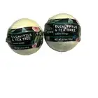 Nature's Beauty Eucalyptus & Tea Tree Bath Bomb Set Lot Of 2 NEW