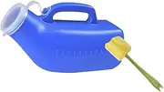 Mens Pee Bottle Pee Collection Pot Portable Leakproof Urinary Container Men Potty for Elderly Camping Driving Car Night Use, Blue