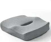 AIMALL Ergonomic Memory Foam Seat Cushion - Office Chair Cushion for Sciatica, Lower Back Pain Relief, Breathable Non-Slip Design, 17.7 x 15.7 x 2.8 Inches