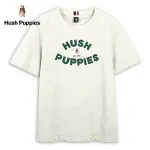 HUSH PUPPIES T恤 男裝素色立體品牌英文矽膠刺繡狗T恤