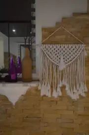 Tribal Pattern Macrame Wall Hanging