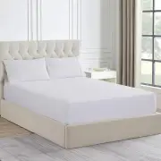 Ddecor Home 1500 Thread Count Cotton Blend Fitted Sheet and Pillowcase Set