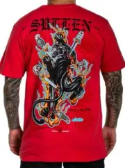 Sullen Clothing "RED ELECTRIC" Premium Mens tee Art Collective tattoo