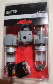 MILTON S-1140 MINI Deluxe FRL Filter Regulator Lubricator 1/4" NPT USA AIR