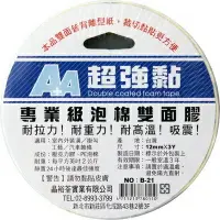 在飛比找樂天市場購物網優惠-A+A 美國進口 3M 泡棉雙面膠 12mm*3Y 專業級 