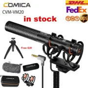 Comica CVM-VM20 Shotgun Microphone With Shock Mount Super Cardioid Condenser Mic