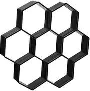 Hexagon Plastic Floor Mold for DIY Garden Paving Reusable Cement Tile Mould for Stylish Walkways and Patios Durable Design for Lasting Use Outdoor Spaces