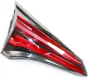 Car Left/Right Side Tail Light Rear Bumper Fog Light Red Without Bulb ，Compatible With TOYOTA RAV4 2016 2017 2018(Left)