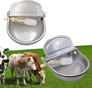 PORIYA 4L Auto Animal Drinking Water Bowl,with Float Valve,Auto Fill&Large Capacity Waterer Kit,for Cow Dog Horse Chicken Livestock Water Trough Dispenser