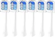YMPBO Toothbrush Replacement Heads Compatible with Oral-B Clic Toothbrush, 10 Pack Brush Head Refill, White