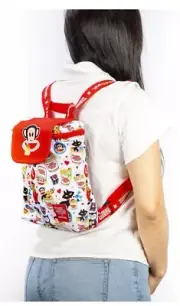 PAUL FRANK x CUP NOODLES mini backpack bag purse Red White NEW With Tags NWT