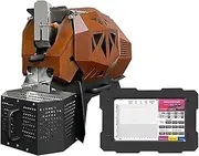 Commercial Coffee Roaster Machine Automatic Coffee Bean Roaster 400g/600g/1200g, Hot Air Coffee Bean Roasting Machine with Temperature Curve & Automatic Chaff Collector Rapid Cooling 400g 600g Yellow