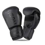 GINGPAI BOXING GLOVES 10 OZ BLACK