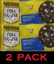 Nestle Toll House PREMIER WHITE Morsels Baking Chocolate Chips 12 oz Bag 2 PACK