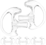 Veemoon 5 Pairs Replacement Soft Flexible Open Ears Insert Ear Buds Medium Earmold Ear Pieces Left and Right Earmold for Radio Air Acoustic Earpiece Headset