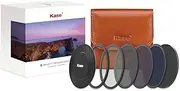 Kase Wolverine 82mm Magnetic Shockproof Tempered Optical Glass Filter Set Includes Magnetic CPL ND1000 Grad ND0.9 Lens Cap & Case 82 Pro Kit II