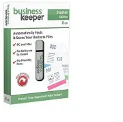 Business Keeper Portable Flash Drive Data Files Backup USB Drive 8GB