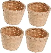 ZUNOXAZ 10Pcs Hand Woven Storage Baskets Baskets for Fruits and Flowers Practical Decorative Containers for Home Office and Parties