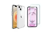 iCoverLover For iPhone 13 mini Case & [2-Pack] Glass Screen Protectors Clear