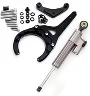 Motorcycle Handlebar Steering Damper for Suz&uki for Gsxs1000/F 2016-2023 Motorcycle Stabilizer Steering Damper Mounting Bracket Support Support Kit(2040)