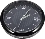 VANZACK 1PC Minimalist Car Clock - Sleek Adhesive Dashboard Digital Clock for Vehicles (Blue/Black)