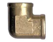 1pc Brass Pipe Female 90 Deg Elbow Fitting 3/8 NPT Fuel Air MettleAir 100-C