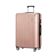 Wanderlite 28-inch Luggage Set with TSA Lock�ABS Hard Shell Travel Suitcase Organiser Luggage Case Rose Gold
