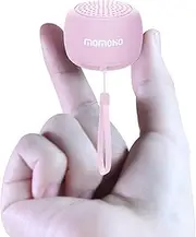 [MOMOHO] The Smallest Mini Bluetooth Speaker Wireless Small Bluetooth Speaker,Portable Speakers for Home/Outdoor/Travel/ebike,Rechargeable,Compatible with iPhone (Pink)
