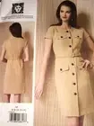 Vogue V1500 Anne Klein Sewing Pattern Misses' Dress and Belt 14-22 New