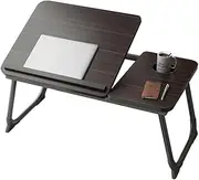 Laptop Bed Tray Table,Laptop Desk for Bed,Foldable Lap Desk Stand Notebook Desk with Cup Holder Adjustable Portable Laptop Table Bed Tray for Bed Notebook Lap Tablet,5 Levels of Adjustable Height