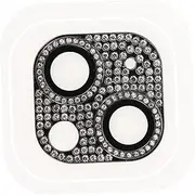 PEPLAYTAL Rhinestone Camera Lens Protector for Easy Install Removal Shiny Lens Cover Decorative High Light Transmittance Dust Prevention