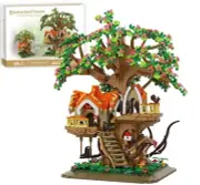 LIGHTS UP!!! Treehouse Building Set with LED – Enchanted Forest Kit