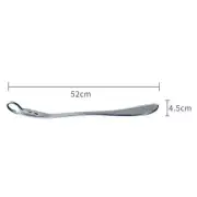 Long Metal Shoe Horn Solid for Shoes Boots All Size Feet w/Loop Handle###