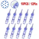 For Microneedling Pen 12 Pin Cartridge Anti-Aging Derma Pen Needles 10 Pcs J4Q7