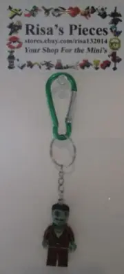 LEGO Mini-Figure Carabiner Keychain - Frankenstein (1 Keychain)