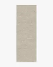75' x 215' | Machine Washable Runner Rug | Kid & Pet Friendly | Indoor Rug | Melange Solid Light Grey Tufted Rug | Ruggable
