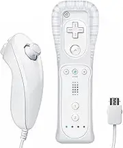 JINWAVA Wii Remote, Wii Controller with Nunchuck, Compatible with Nintendo Wii/Wii U