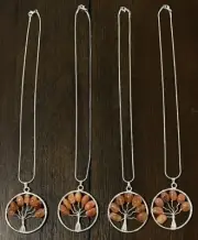 Carnelian Tree Of Life Pendant And Necklace (1 Count)