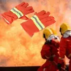 Wear Resistant Fireman Gloves Thicken Fire Resistant Gloves Universal