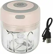 250ml Electric Garlic Food Chopper Vegetable Chopper Grinder Blender Crusher (Pink)