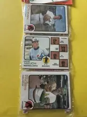 1973 TOPPS BB Holiday 12 Card Rack BERT BLYLEVEN ROLLIE FINGERS MONTREAL XPO EX+