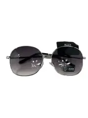 Naturalizer Womens Oval Black Shades Metal Frame 100% UVA Protection Sunglasses.