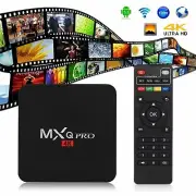 MXQ Pro 4K 64-bit Android 7.1 Smart TV Streaming Box - S905W Quad Core 1GB+8GB