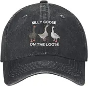 [Cryptomancy] Funny Silly Goos Hat Silly Goose On The Loose Hat for Women Dad Hats Funny Hats