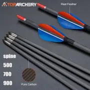 6x 31" Carbon Hunting Arrows Competition Arrows ID 4.2 Spine 500/700/900 Target