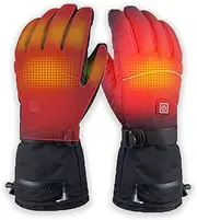 [Bjykxin] Heated Gloves for Men Women，Waterproof & Windproof Battery Heated Gloves with Touchscreen for Winter Outdoor Work Hunting Skiing Hiking Camping Raynaud Riding(Battery is not included).