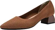 [youngshow] Flats Shoes Women Pointed Toe Ballet Flat Shoes Knit Leopard Print Shoes for Women Comfortable Casual Foldable Dress Shoes